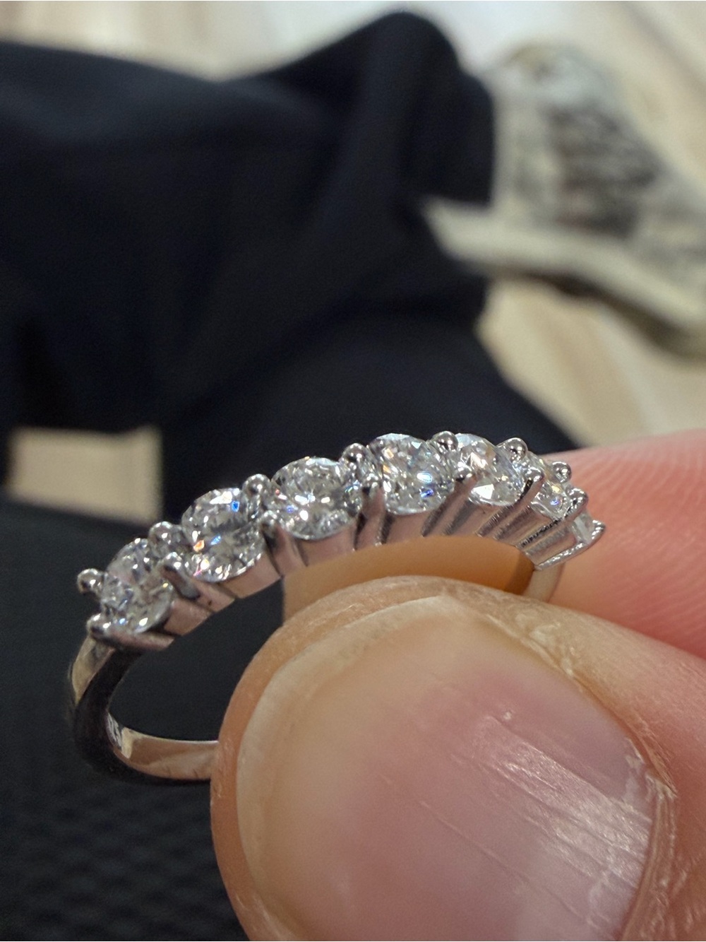 VS Lab Diamond Eternity Ring on Sterling 925 Silver